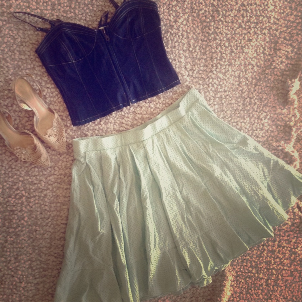 Torrid Flared Eyelet Skirt